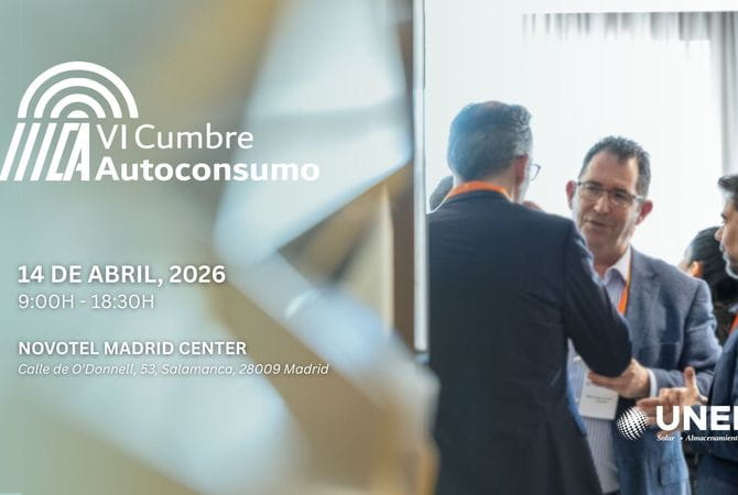UNEF abordará las oportunidades que abre el nuevo RDL 7/2026 en la VI Cumbre de Autoconsumo del 14 de abril