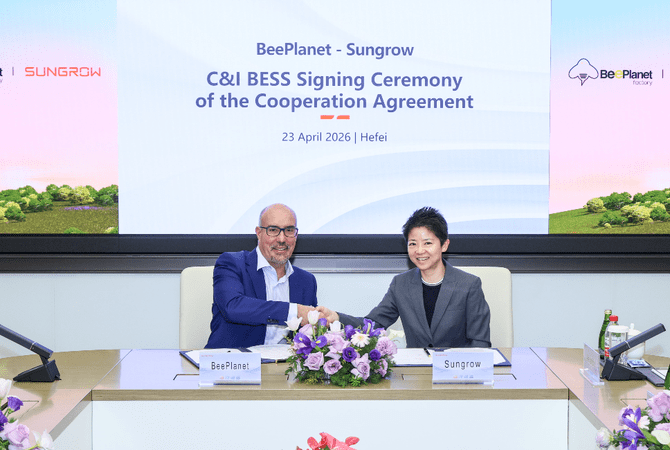 Sungrow y BeePlanet amplían su colaboración estratégica para impulsar el almacenamiento energético en Europa