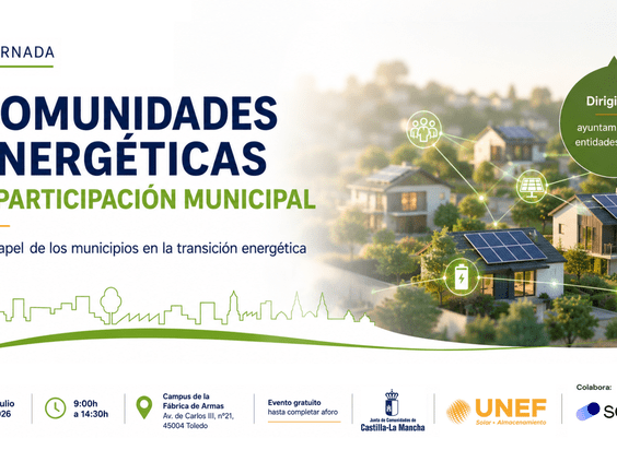 UNEF y la Junta de Castilla-La Mancha impulsan la participación de los municipios en las comunidades energéticas en una jornada en Toledo
